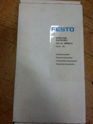 Festo pressure transmitter sptw-p10r-g14-vd-m12 for sale