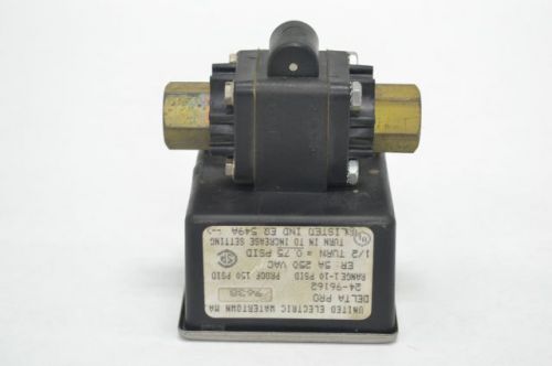 UNITED ELECTRIC 24-96162 PRESSURE DIFFERENTIAL 10PSID 1/4IN SWITCH 250V B220840