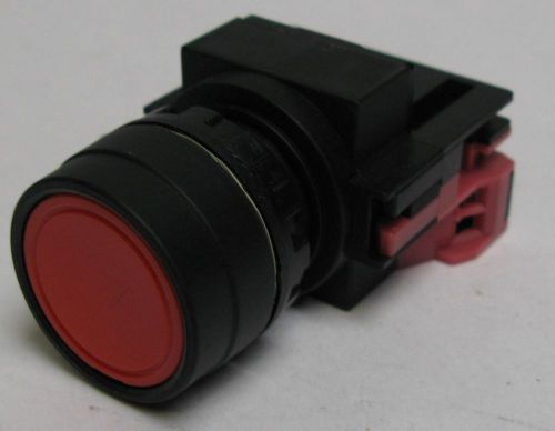 Idec red flush head momentary contact push button 1nc hw1b-m1f01-r usg for sale