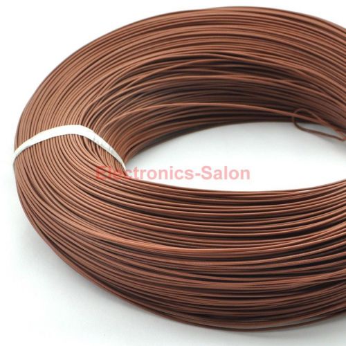 20m / 65.6ft brown ul-1007 24awg hook-up wire, cable. for sale