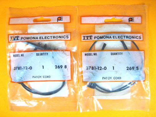 Pomona ITT -  3781-12-0 -  Patch Cord (Lot of 2)