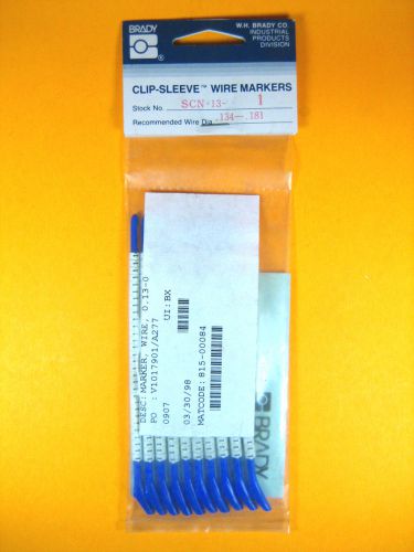 Brady -  SCN-13-1 -  Clip-Sleeve Wire Markers