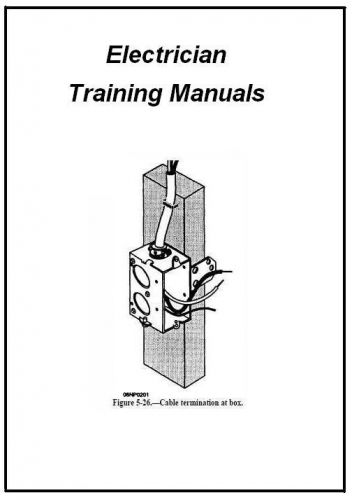 Electrician training &amp; reference - 8 manuals on cd for sale