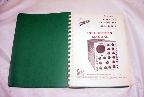 Tektronix Oscilloscope 511 Instruction Manual