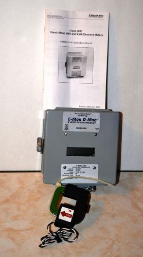 E-mon d-mon 3 phase class 2000 kwh meter model # 480100 kit with 100 amp sensor for sale
