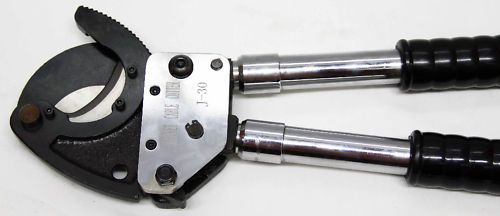Powerful ratchet cable cutter to 30 mm for sale