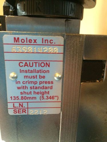 Molex crimping applicator 63901-4200 New