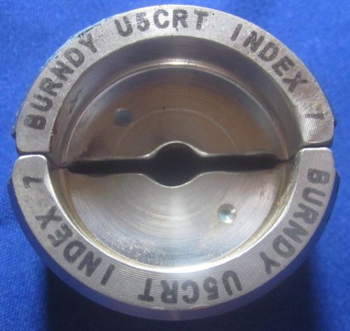 Burndy U Die U5CRT Index 7 #6 CU 12 Ton U Style Hydraulic Compression Tool Die