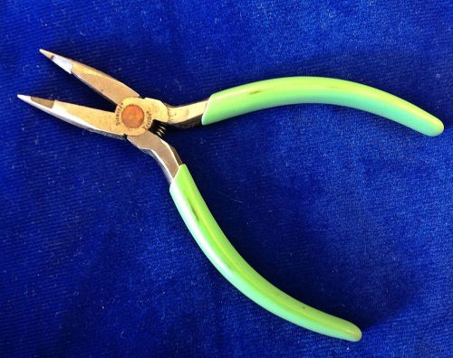 New Xcelite TC55 Wiring Long Pliers w/Tip Cutter and Green Cushion Grips 5-1/2&#034;