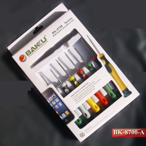 Professional baku bk-8700a 8 in 1 precision screwdriver tools set for sale