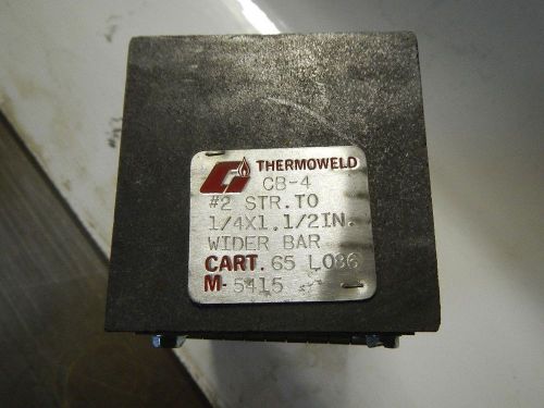 Thermoweld CB-4 mold  #2 Str to  1/4&#034; X 1 1/2 bar cadwels erico