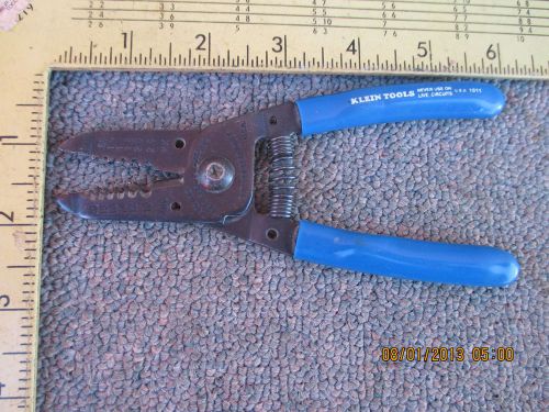 KLEIN TOOLS Wire Stripper Cutter 1011 USA Pliers 10-20 AWG Wire