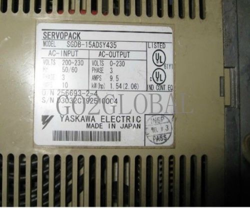 Used SGDB-15ADSY435 server Yaskawa 60 days warranty