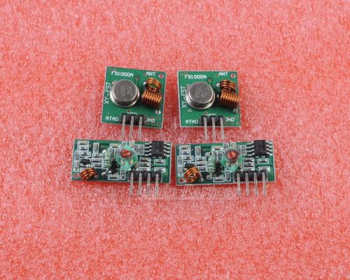 2 sets 433mhz rf transmitter and receiver kit for arduino for sale