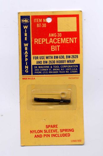 Bt-30 ok machine replacement bit 30 awg for models bw-630, 2628 and 2630 for sale