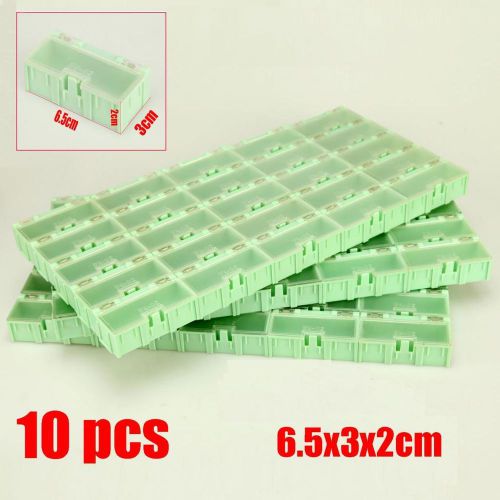 Smt smd kit laboratory electronic components storage boxes tool diy case - 10pcs for sale