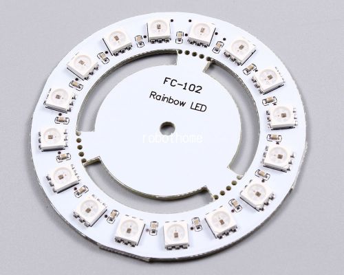 Ws2811 5050 rgb led lamp panel module round 16-bit 60mm 5v rainbow led stable for sale