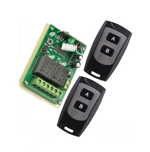 12 dc 12v 10a relay 2ch wireless rf remote control switch transmitter+ receiver for sale