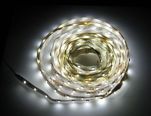 5 Meter White LED Adhesive Strip - 300 LEDs - 6500 K - 12 V - 270 Lumens / Meter