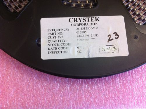 1000pcs crystek crystal 26.45125mhz smd for sale