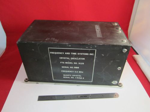Space grade quartz oscillator fts 5 mhz frequency standard very rare bin#8z for sale