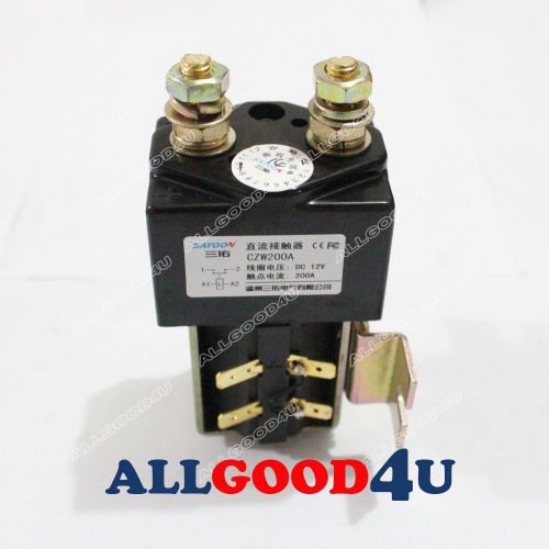 Heavy Duty 200 Amp Contactor Solenoid with Mounting Bracket SW180 Style 12V