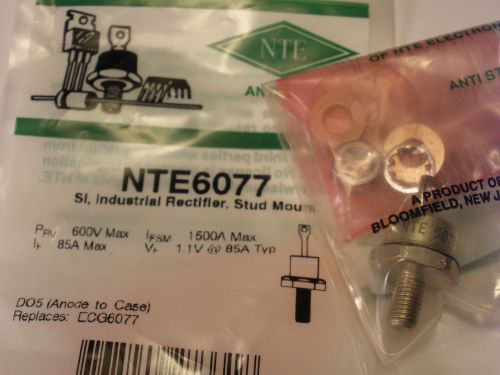 NTE 6077  DIODE 85 AMPS AT 600 VOLTS, REVERSE,  1/4&#034; STUD MOUNT