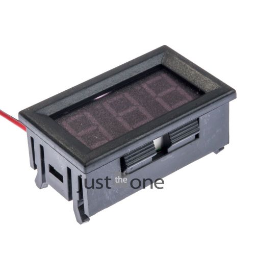 Dc 4.5v-30.0v red led panel meter digital voltmeter 0.56&#034; lcd two-wire ±1% new for sale