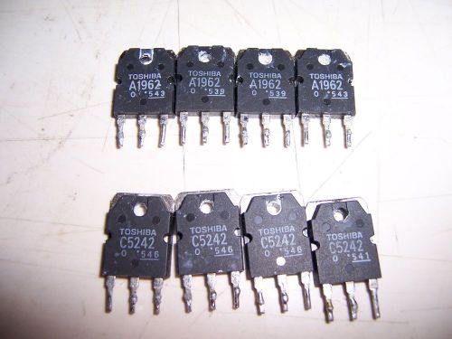 lot of 8 Toshiba A1962 C5242 output transistors