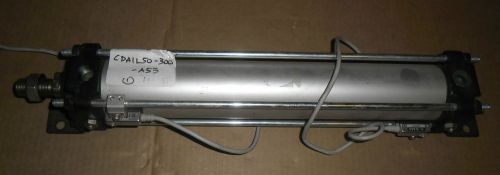 Smc cda1l50-300-a53- air cylinder with 2 d-a53 switch for sale
