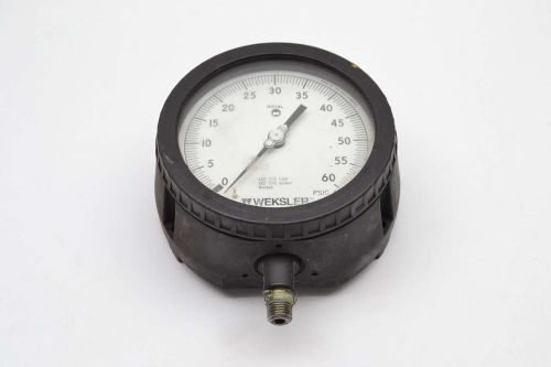 Weksler royal liquid 0-60psi 5 in dial face 1/4 in npt pressure gauge b440227 for sale
