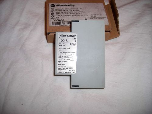 NEW Allen Bradley AB Auxiliary Contact Block Side Mount 100-SA01