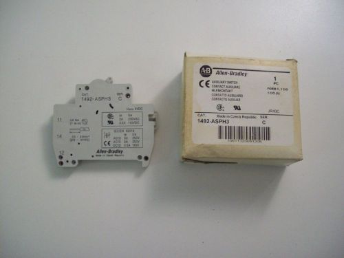 ALLEN BRADLEY 1492-ASPH3 SERIES C AUXILIARY SWITCH - BRAND NEW! - FREE SHIPPING!