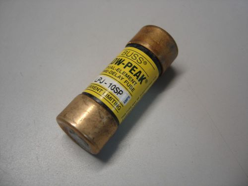 COOPER BUSSMANN LPJ-10SP LOW-PEAK DUAL-ELEMENT TIME-DELAY FUSE 10A 600VAC NNB