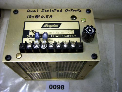 (0098) Acopian Dual Output Power Supply 15GT50D-15GT50D