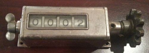 Vintage Veeder 4-Digit Mechanical Counter 1910 Patd Date