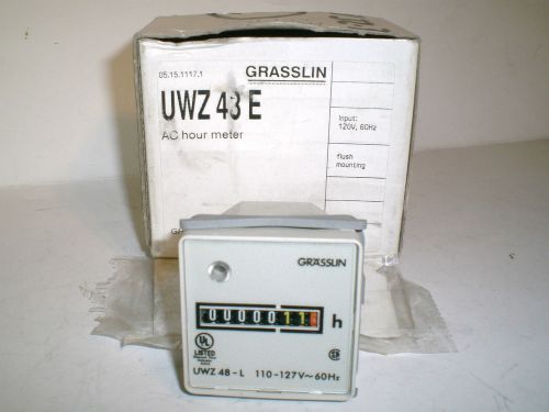 GRASSLIN HOUR METER 110-127 VOLT MODEL UWZ-48-L
