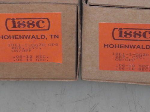 LOT OF 2 ISSC 1061-1-GG2C TIMER *NEW*