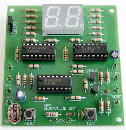 Digital counter circuit 2 digit led 7 segments display [unassembled kit][fk926] for sale