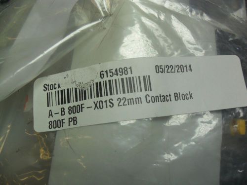 Qty 9 -  allen-bradley 800f-x01s ser a  contact block   new free ship for sale