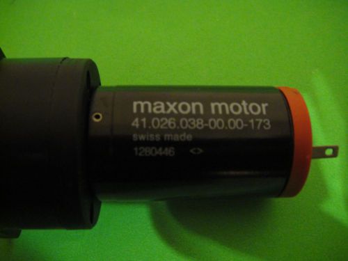 MAXON MOTOR W GEAR BOX 41.026.038-00.00-173 GEAR BOX#110456