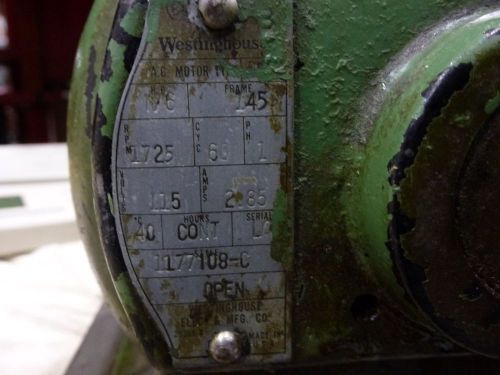 Westinghouse 1/6 hp a.c. motor for sale