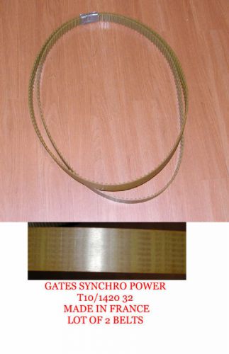 2* Gates T10-1420 32 Synchro Power Synchronous Belts