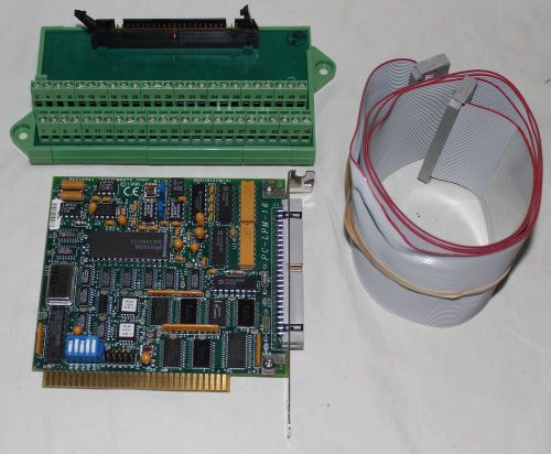 National Instruments PC-LMP-16 SCSI card with cable and terminal block