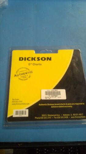 Dickson 8&#034; charts 630-543-3747 60 pack for sale