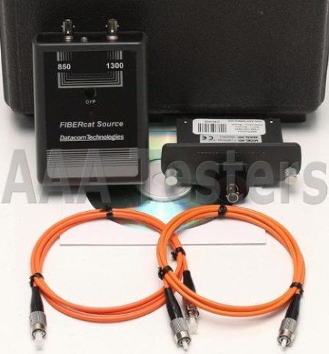 Datacom textron fibercat mm fiber optical loss test kit lancat system 5 6 54653 for sale