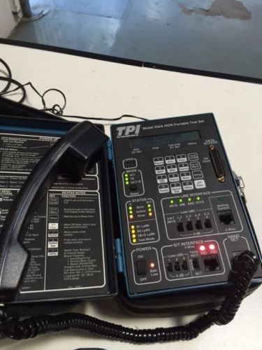TPI Tele-Path 550A Industrial Portable Analytical ISDN Portable Test Set w/Case