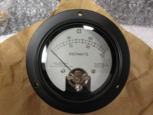 A &amp; m instruments kilowatt meter 0 - 45kw 365-033 for sale