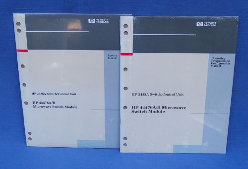 HP 3488A Switch/Control Unit 44476A/B Microwave Switch Module Manuals (2)  New