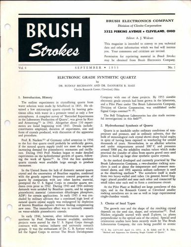 Brush Electronics Co. Cleveland, OH - Brush Strokes, Vol.4 1955